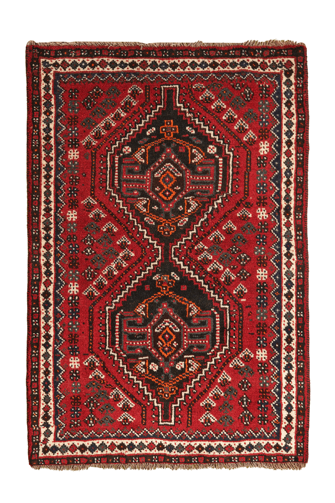Shiraz — Hand-knotted, 81x120 cm, Red, 100% Virgin Wool | Main view