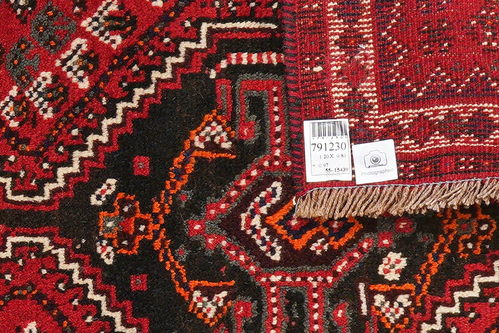 Shiraz — Hand-knotted, 81x120 cm, Red, 100% Virgin Wool | View 6