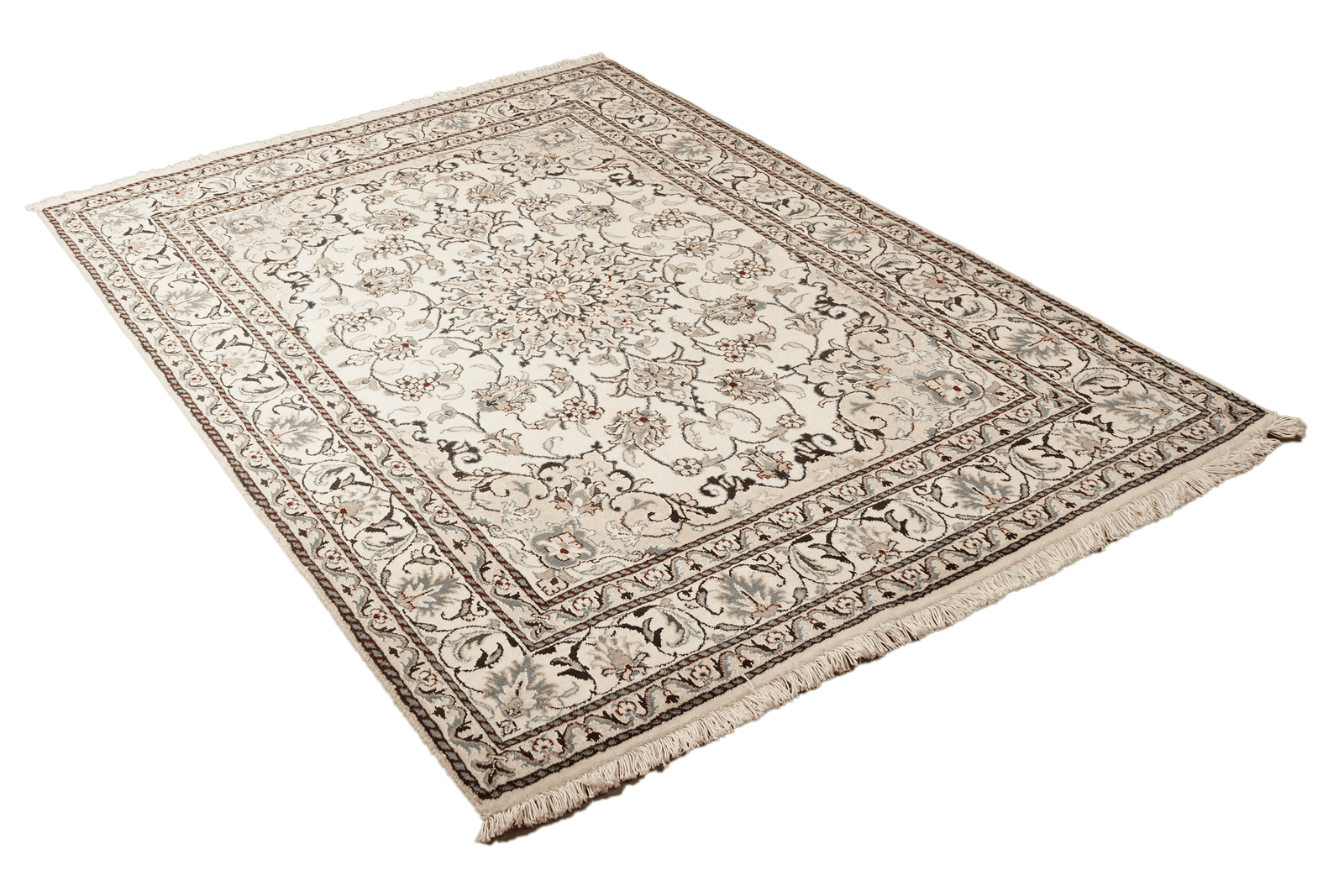 Nain 12La — Hand-knotted, 144x203 cm, Beige, 100% Virgin Wool | View 4