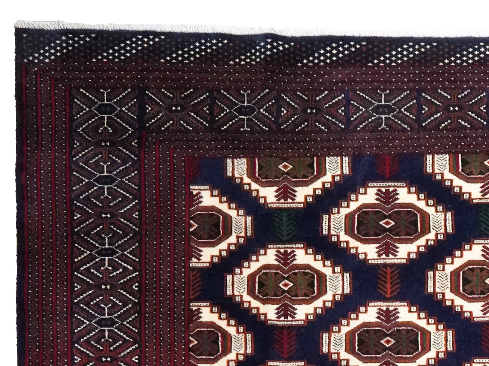 Turkman — Hand-knotted, 302x375 cm, Blue, 100% Virgin Wool | View 3