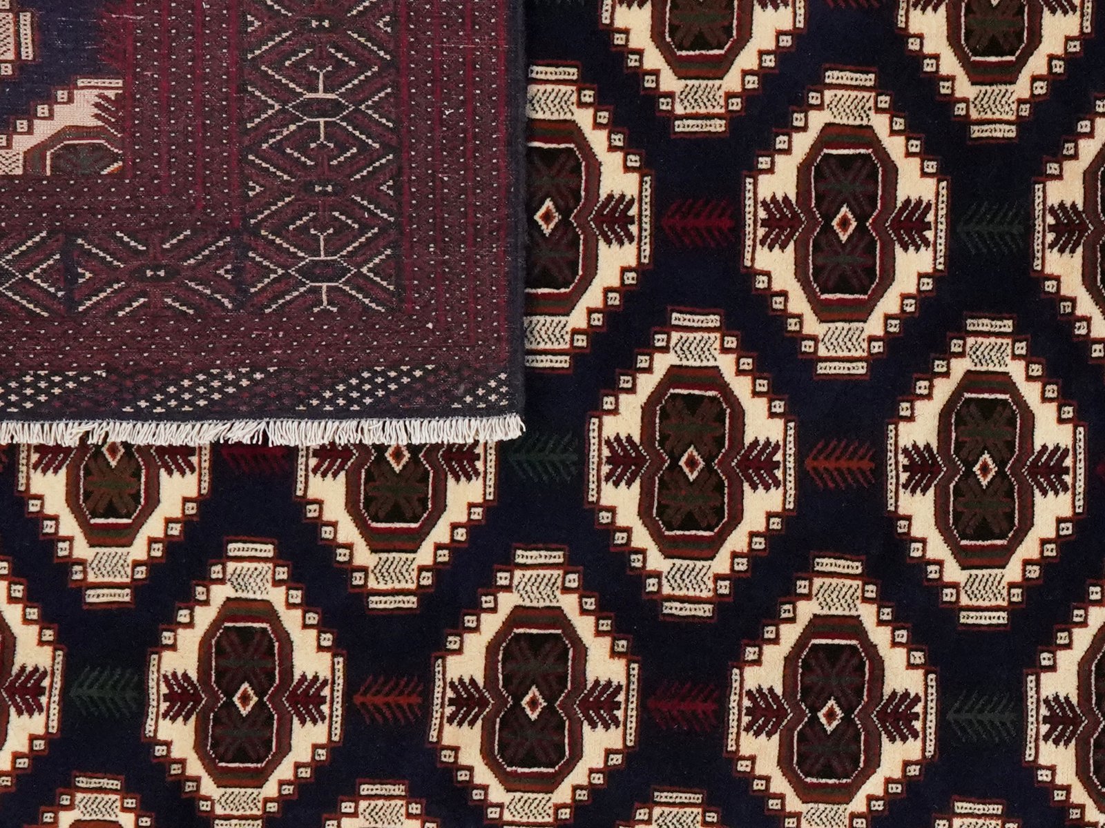 Turkman — Hand-knotted, 302x375 cm, Blue, 100% Virgin Wool | View 5