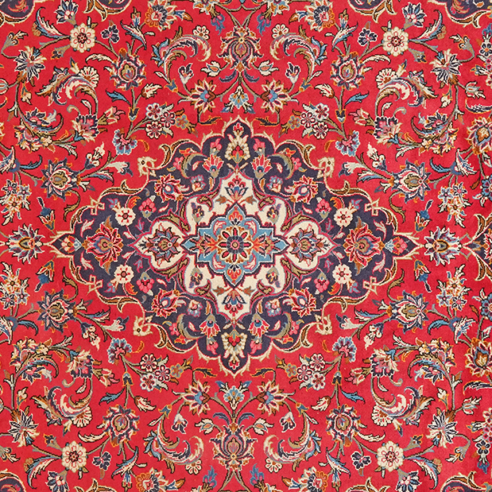 Ardakan — Handgefertigt, 343x243 cm, Blau, 100% Virgin Wool | View 5