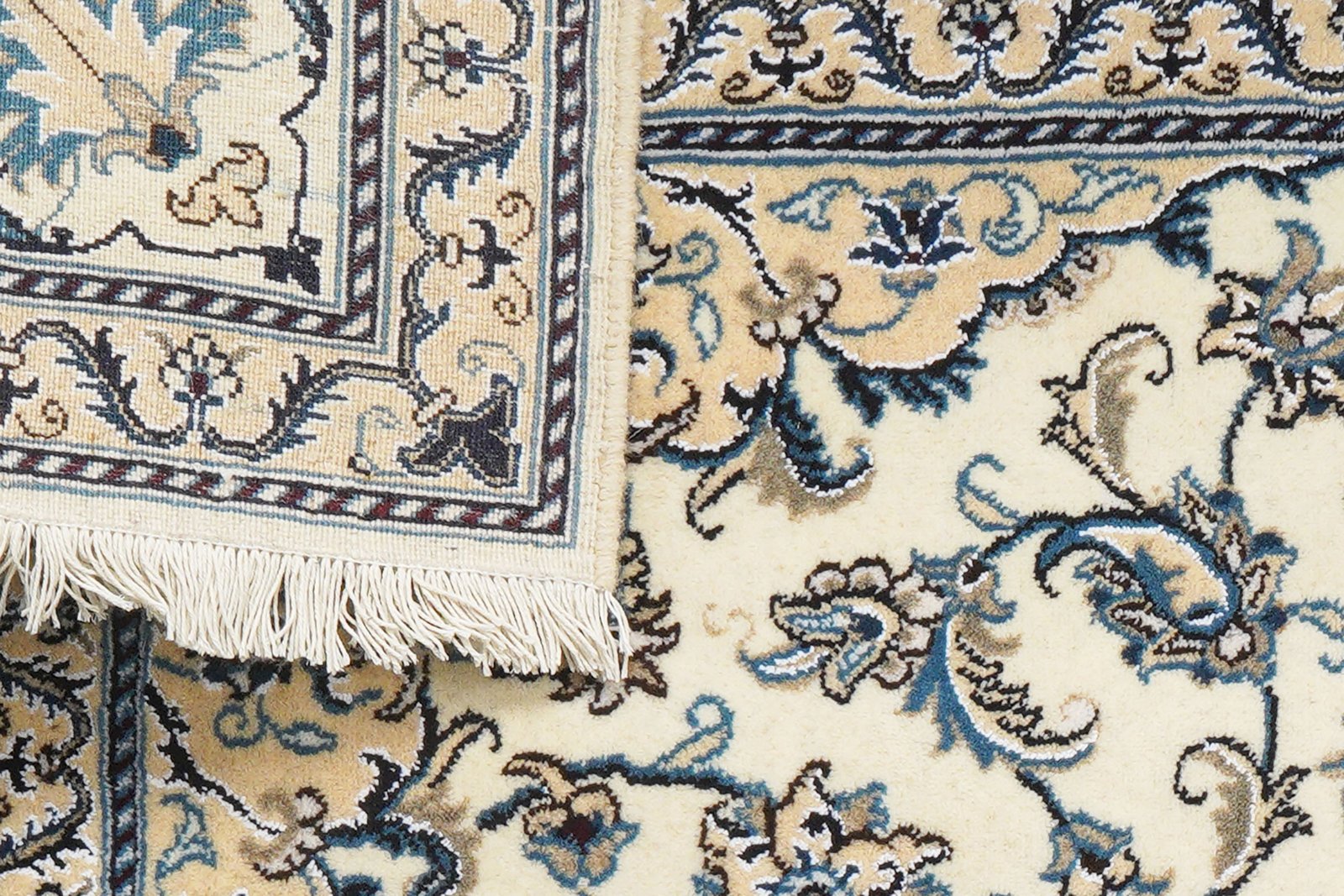 Nain 12La — Hand-knotted, 197x196 cm, Beige, 100% Virgin Wool | View 7