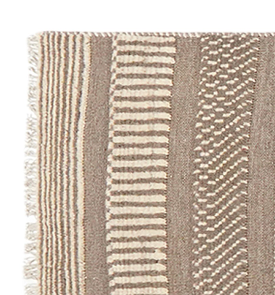 Kelim Gabbeh — Handmade, 67x299 cm, Beige, 100% Virgin Wool | View 3
