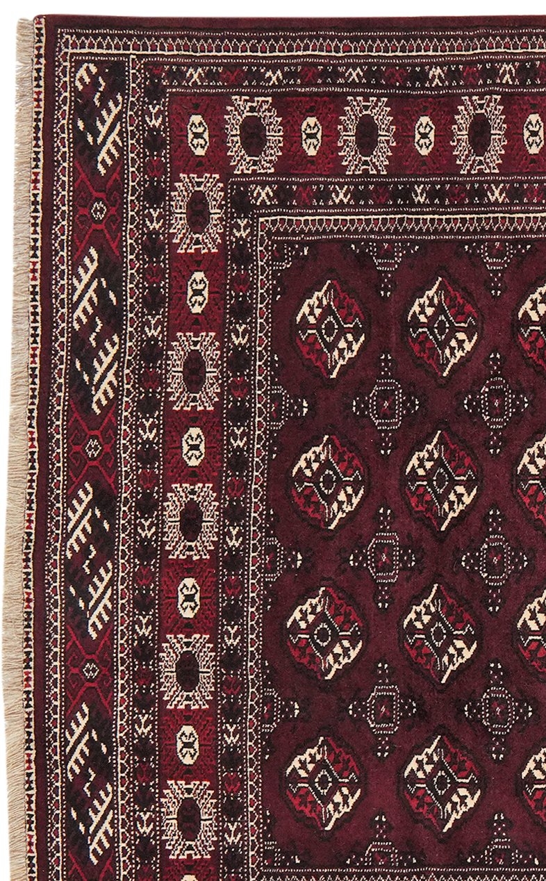Turkman — Hand-knotted, 187x257 cm, Red, 100% Virgin Wool | View 3