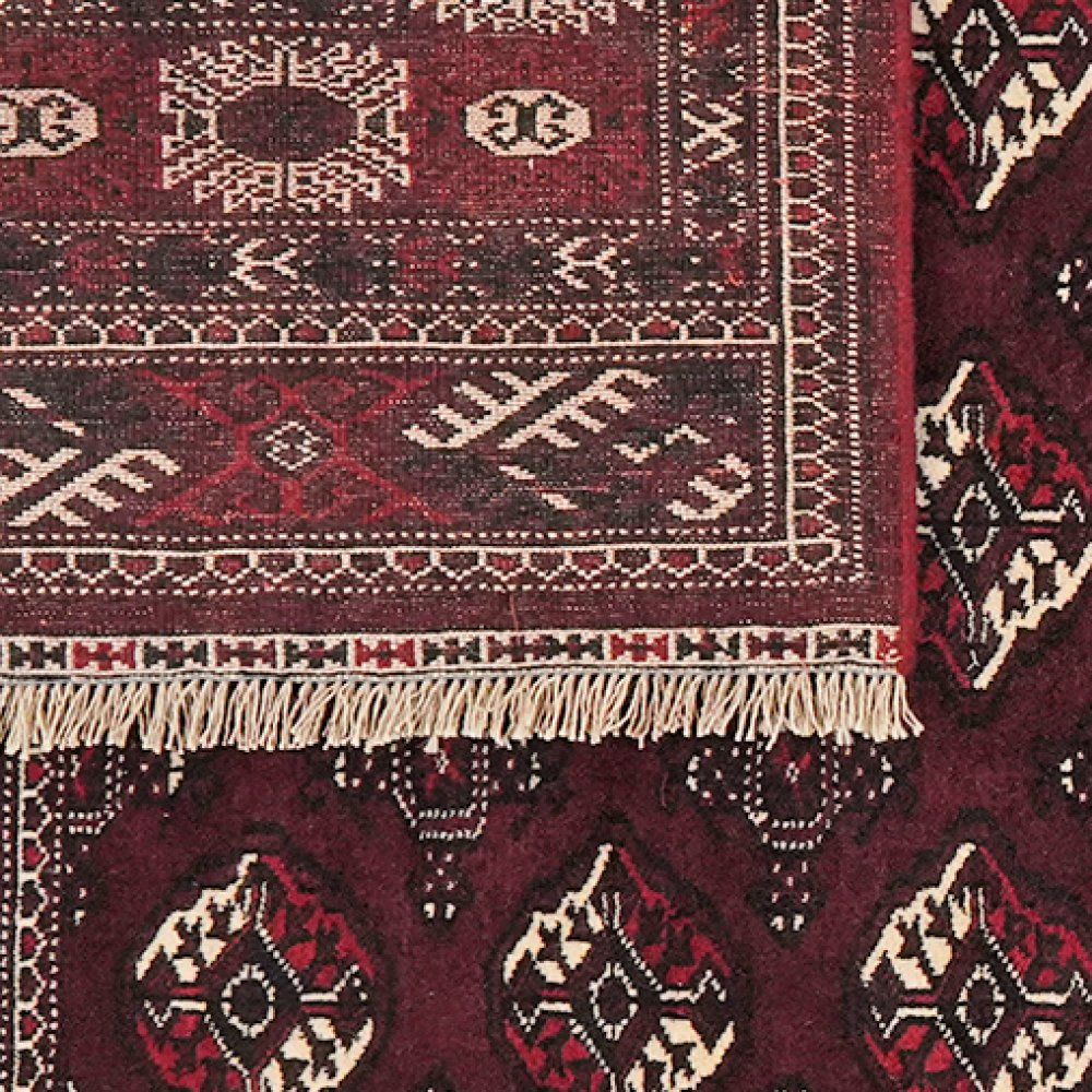 Turkman — Hand-knotted, 187x257 cm, Red, 100% Virgin Wool | View 6