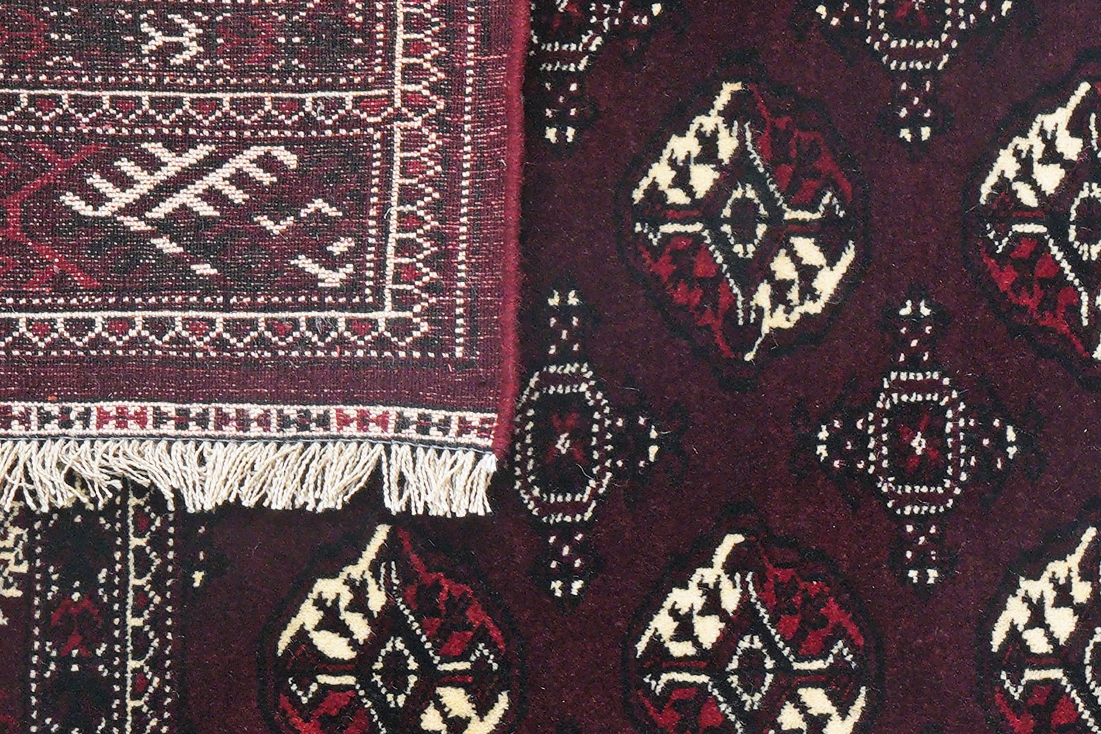 Turkman — Hand-knotted, 187x257 cm, Red, 100% Virgin Wool | View 7