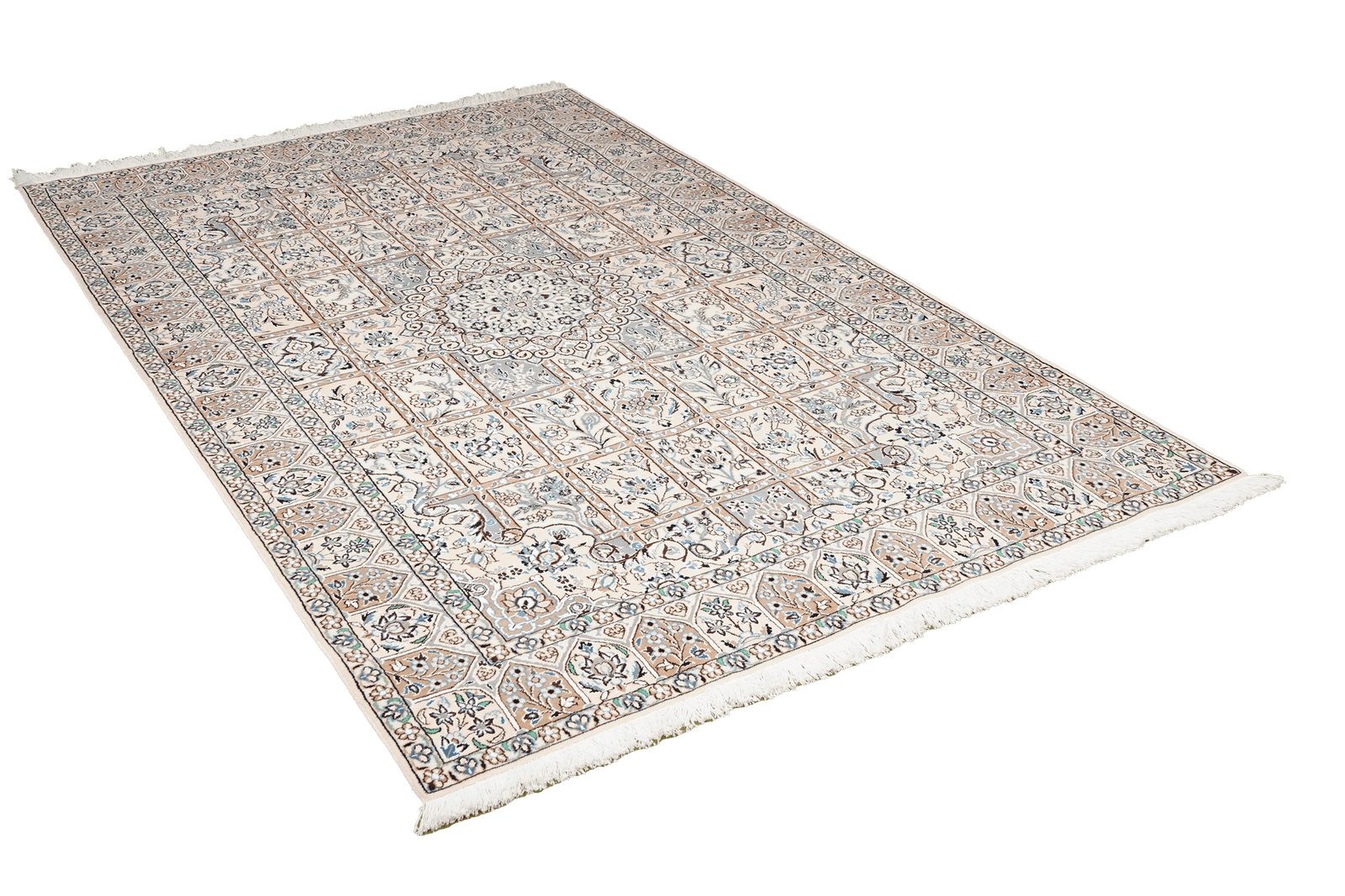 Nain 9La — Hand-knotted, 146x235 cm, Beige, 100% Virgin Wool | View 4