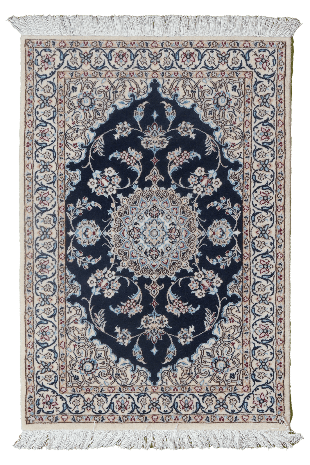 Nain 6La — Hand-knotted, 62x90 cm, Blue, 100% Virgin Wool | Main view