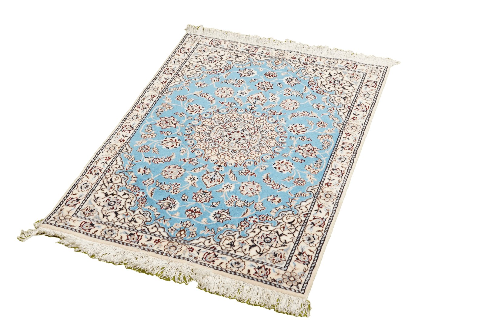 Nain 6La — Hand-knotted, 62x95 cm, Blue, 100% Virgin Wool | View 5