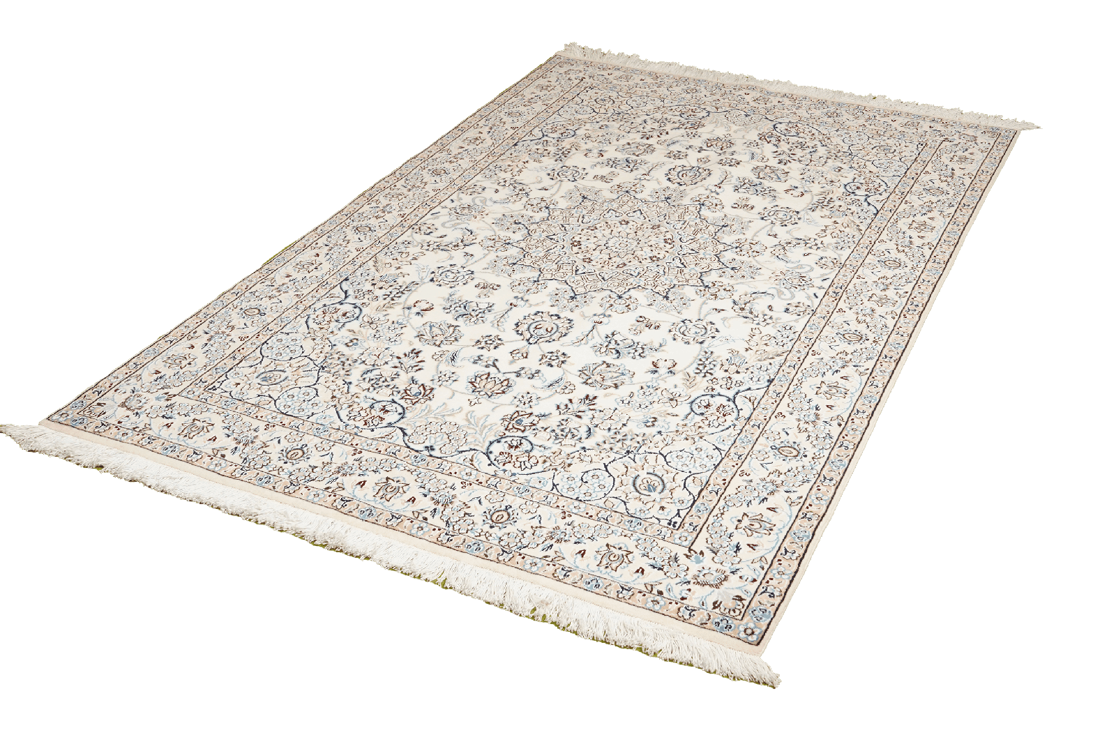 Nain 9La — Hand-knotted, 129x205 cm, Beige, 100% Virgin Wool | View 5