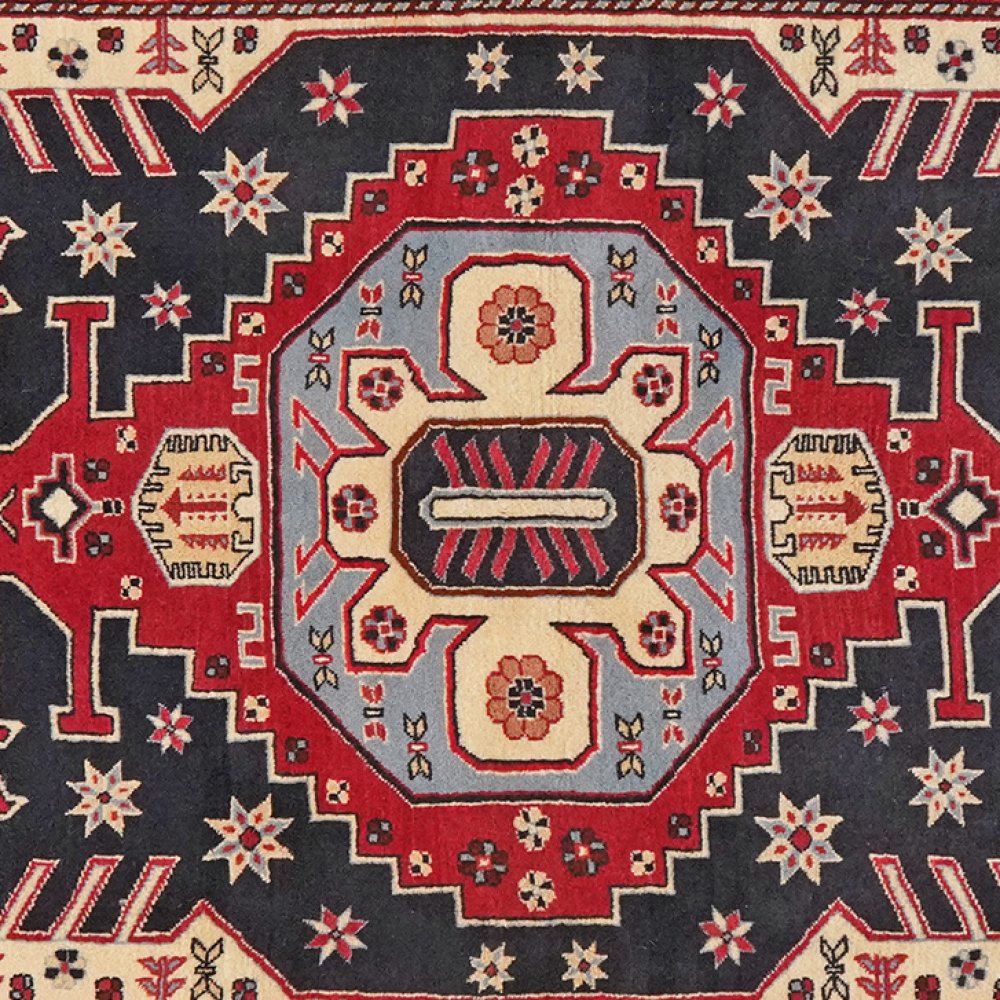 Kordibaf — Hand-knotted, 123x200 cm, Blue, 100% Virgin Wool | View 4