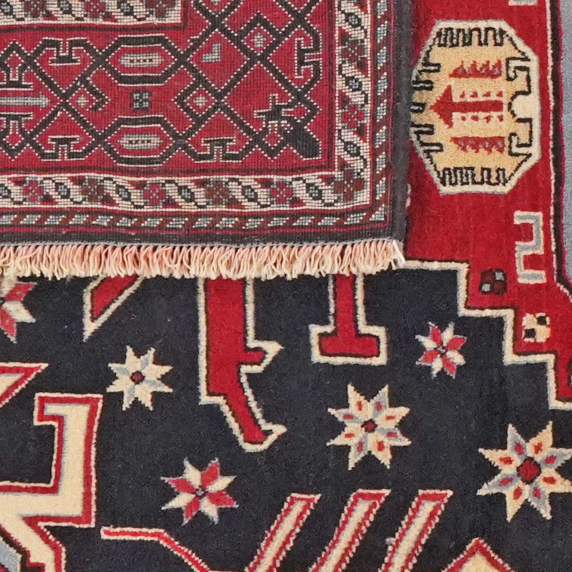 Kordibaf — Hand-knotted, 123x200 cm, Blue, 100% Virgin Wool | View 6