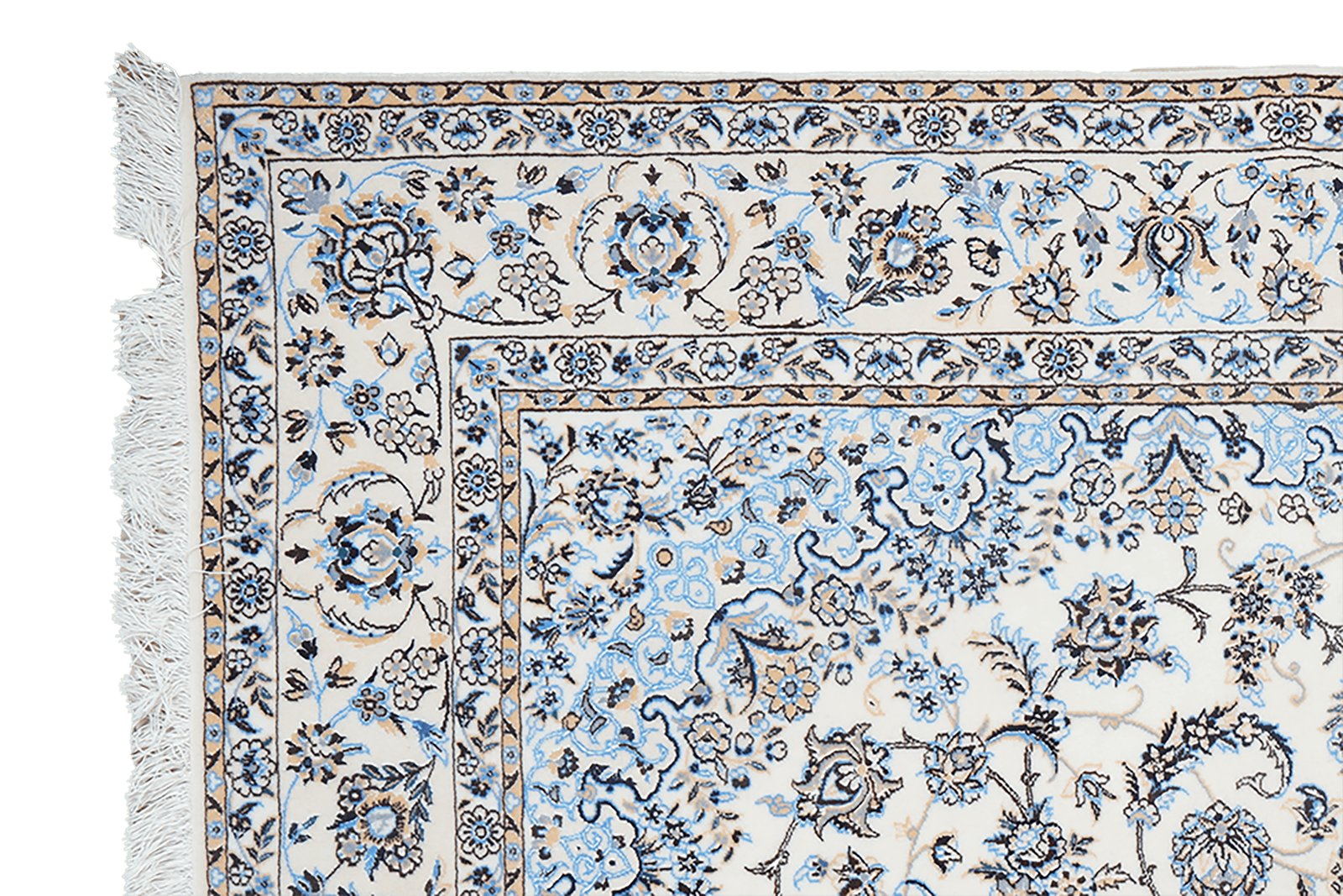Nain 6La — Hand-knotted, 161x233 cm, Beige, 100% Virgin Wool | View 3