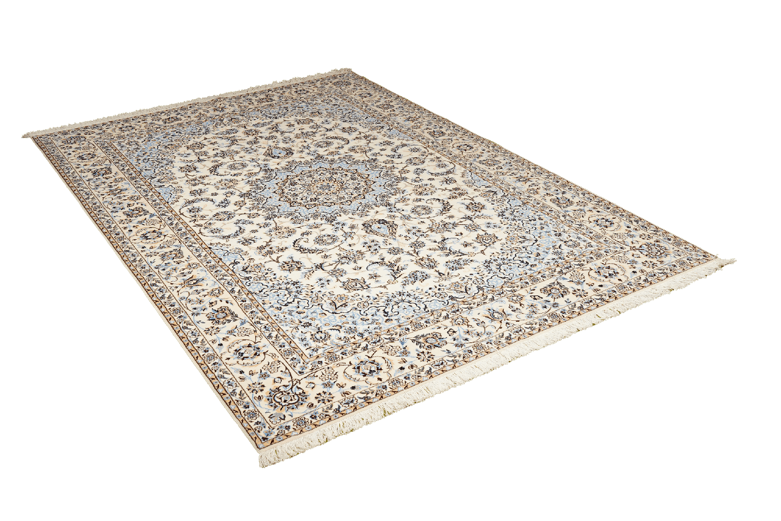 Nain 6La — Hand-knotted, 161x233 cm, Beige, 100% Virgin Wool | View 4