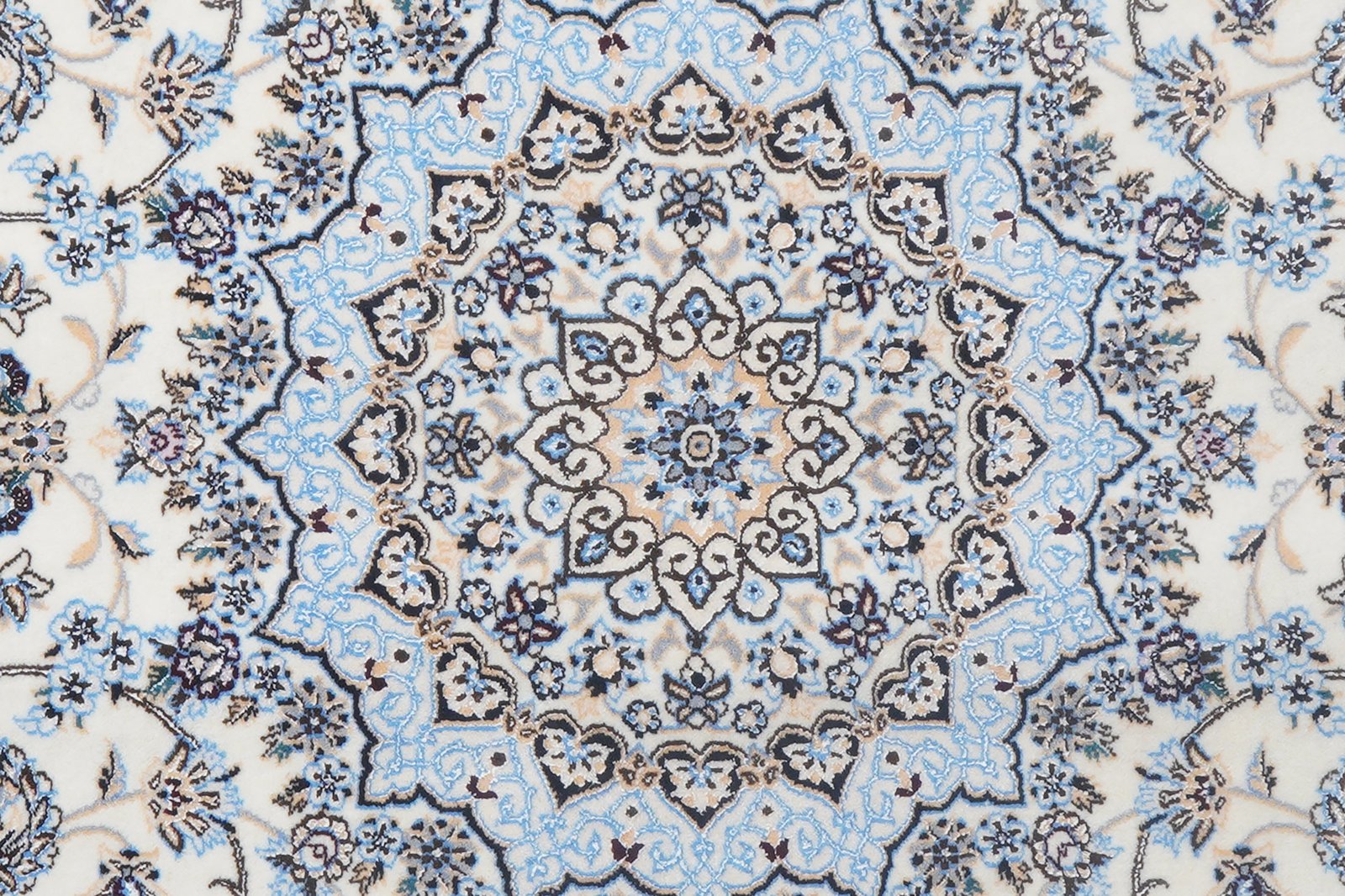 Nain 6La — Hand-knotted, 161x233 cm, Beige, 100% Virgin Wool | View 7