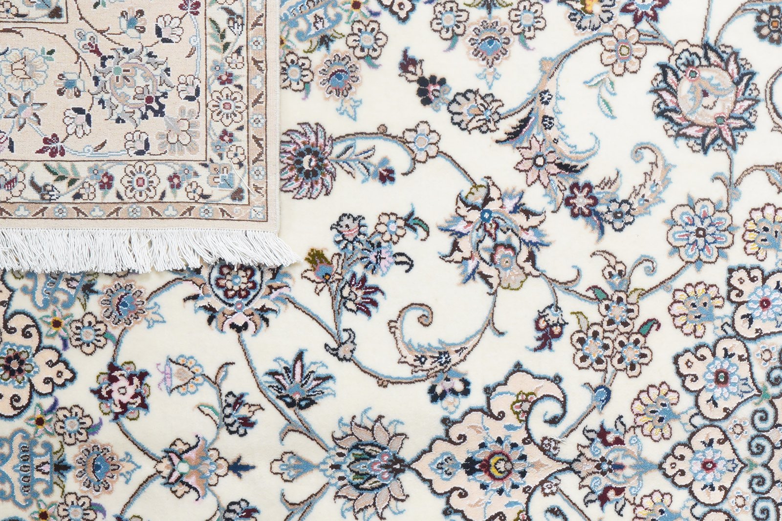 Nain 9La — Hand-knotted, 209x306 cm, Beige, 100% Virgin Wool | View 8