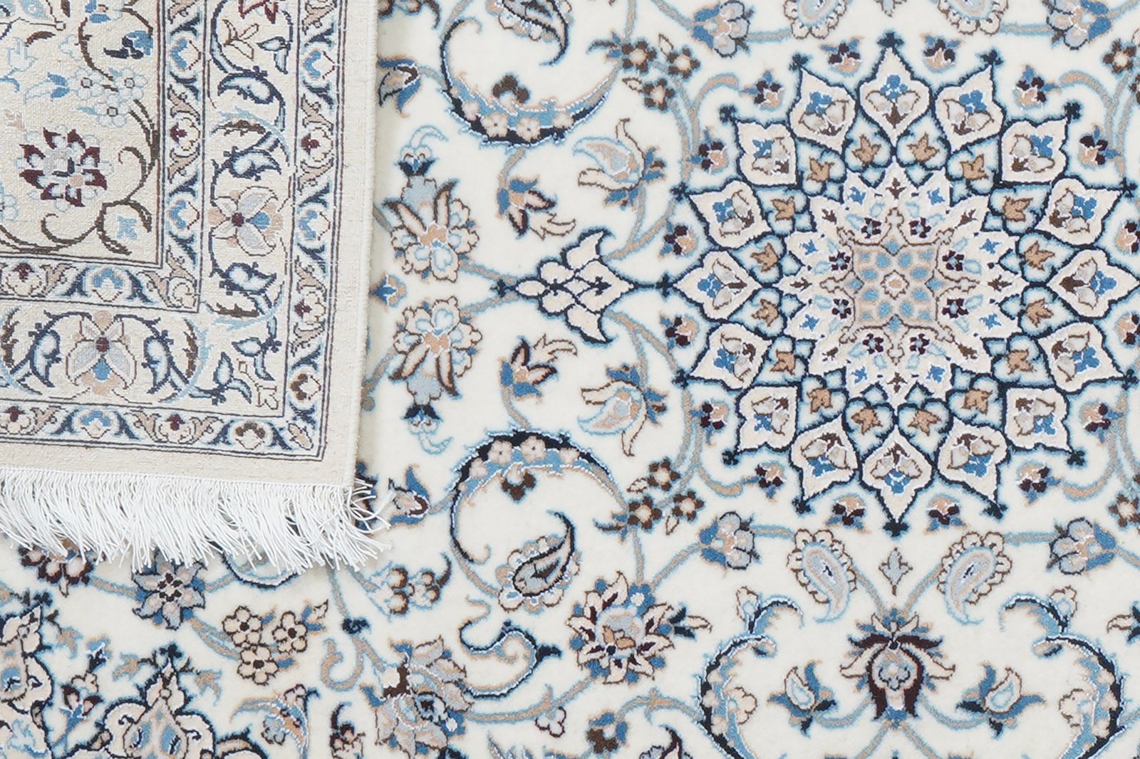 Nain 6La — Hand-knotted, 81x288 cm, Beige, 100% Virgin Wool | View 8