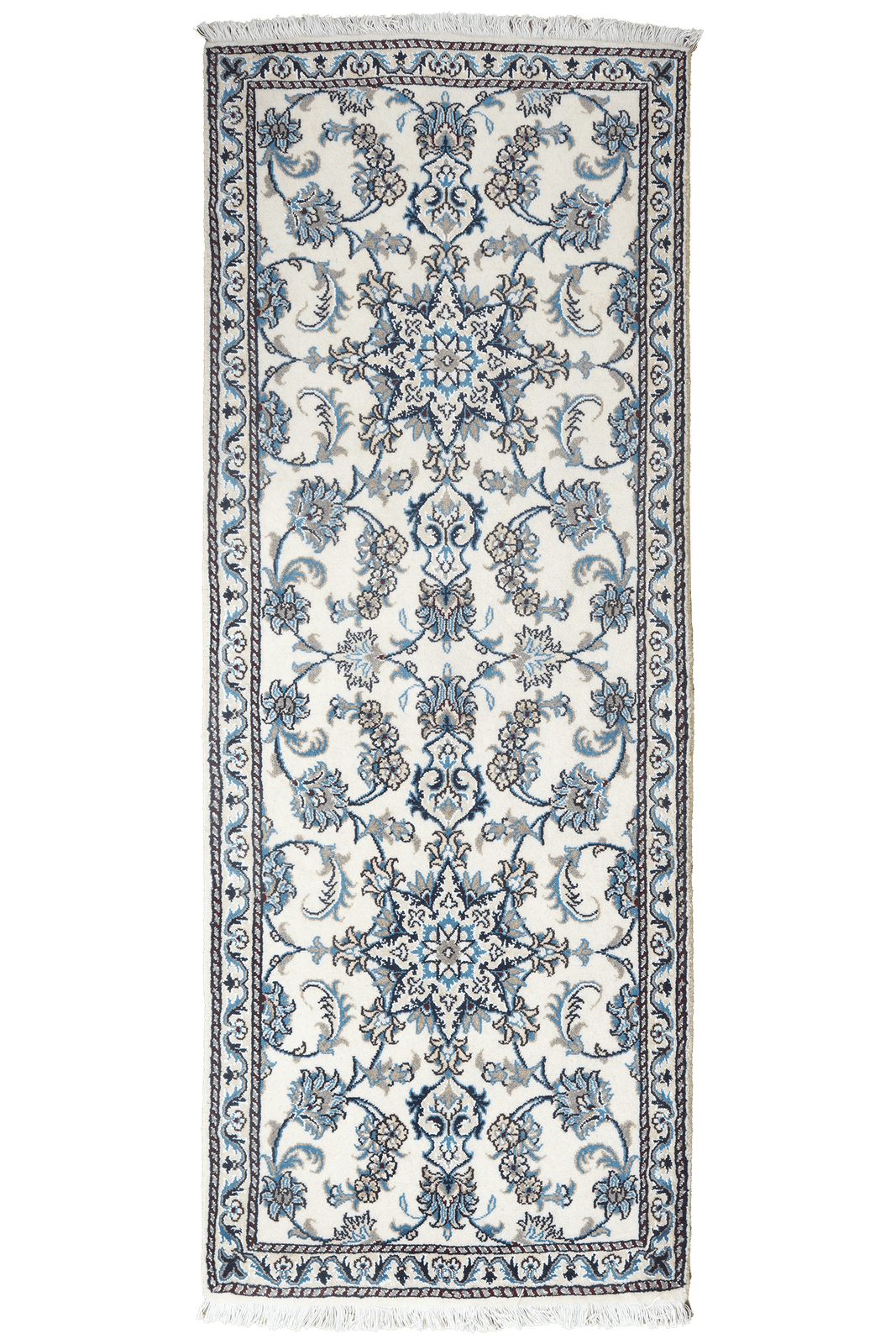 Nain 12La — Hand-knotted, 77x203 cm, Beige, 100% Virgin Wool | Main view