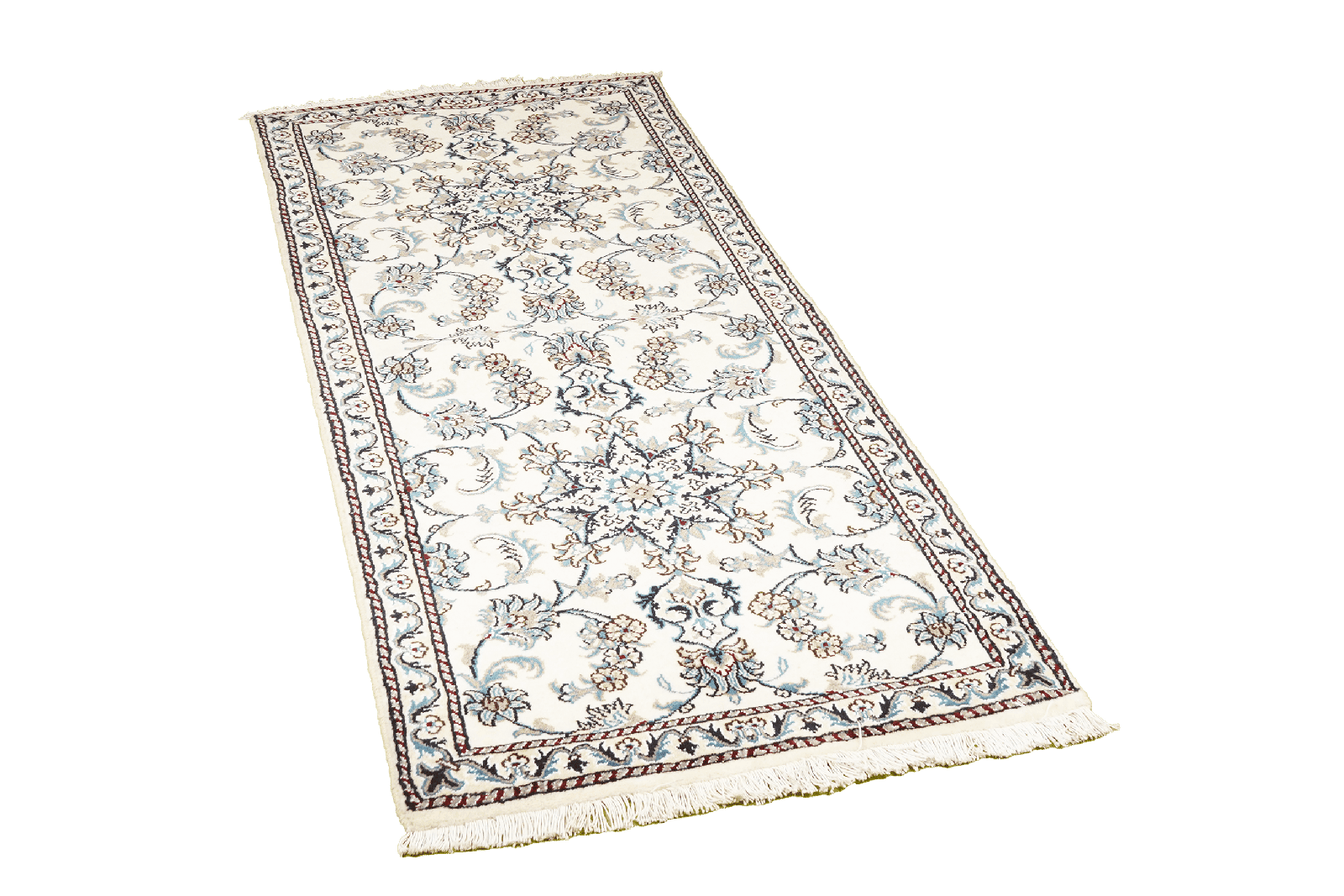 Nain 12La — Hand-knotted, 77x203 cm, Beige, 100% Virgin Wool | View 4