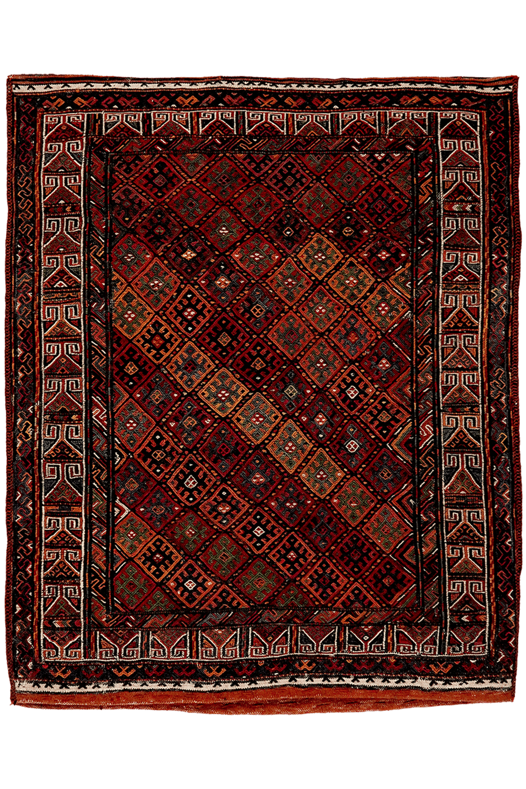 Sofreh Kordi — Handmade, 78x95 cm, Multicolor, 100% Virgin Wool | Main view