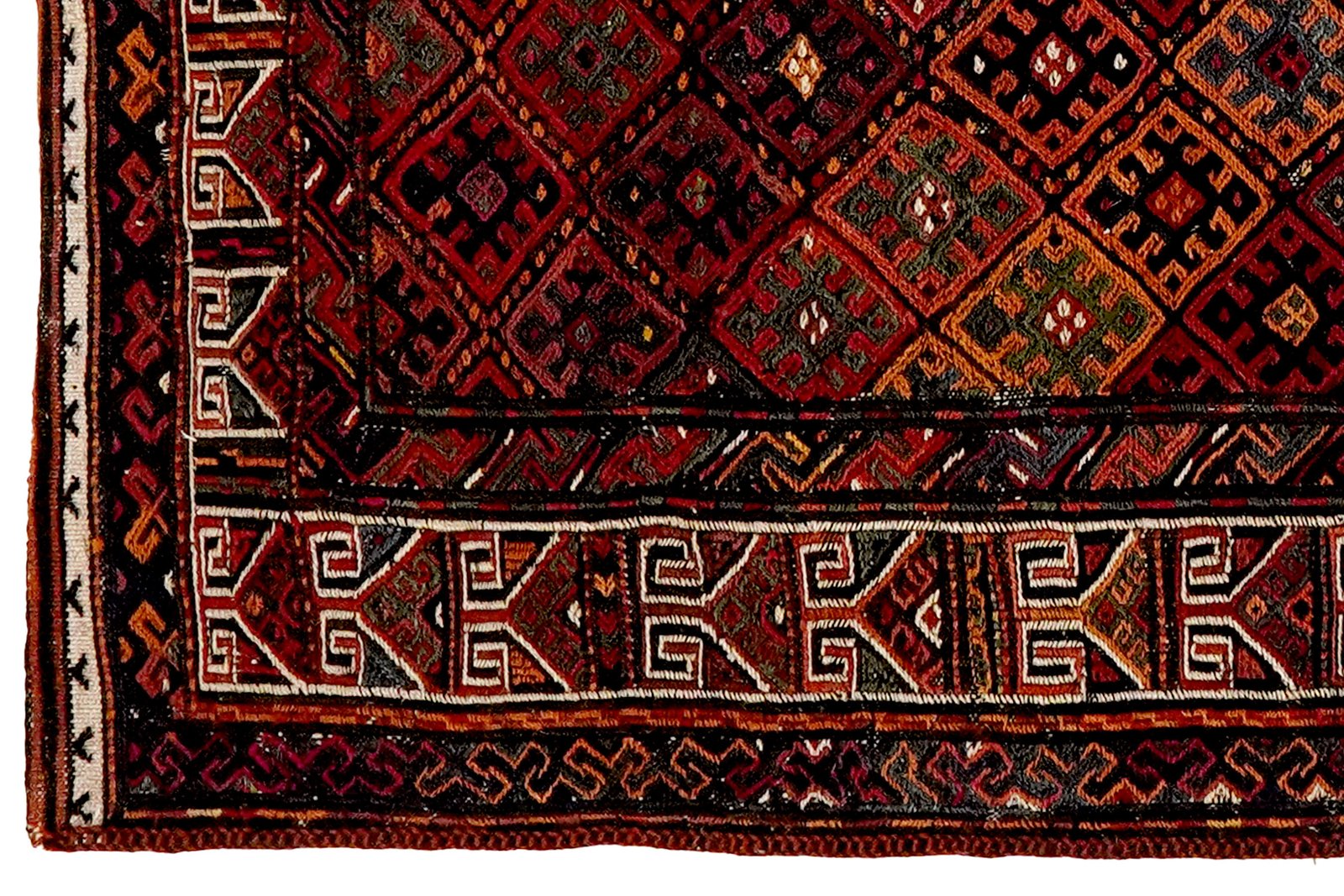 Sofreh Kordi — Handmade, 78x95 cm, Multicolor, 100% Virgin Wool | View 3