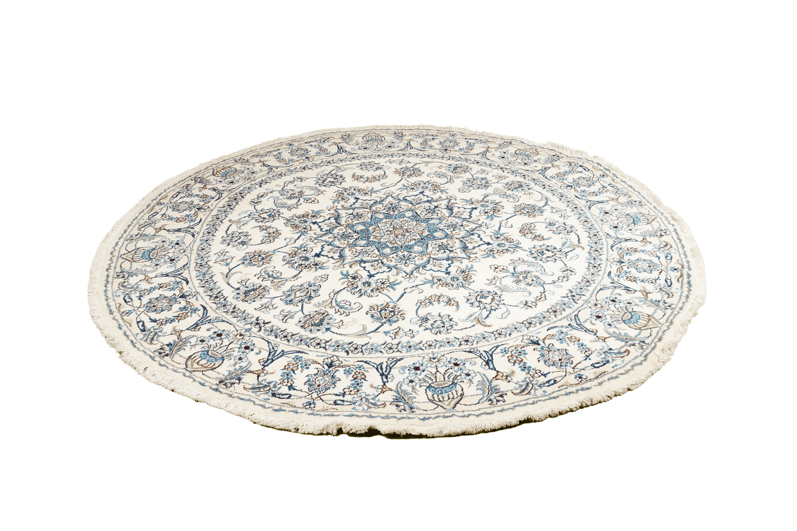 Nain 12La — Hand-knotted, 198x198 cm, Beige, 100% Virgin Wool | View 5