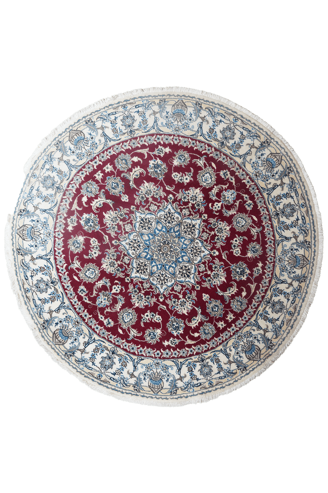 Nain — Hand-knotted, 202x202 cm, Red, 100% Virgin Wool | Main view