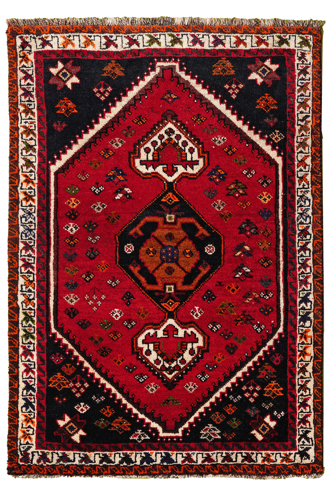 Gashgai — Hand-knotted, 86x122 cm, Red, 100% Virgin Wool | Main view