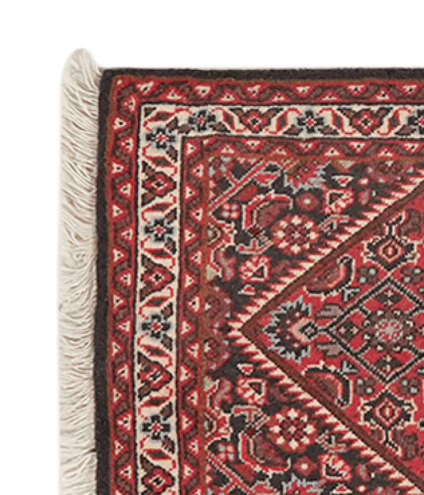 Bidjar Zandjan — Hand-knotted, 42x70 cm, Blue, 100% Virgin Wool | View 3