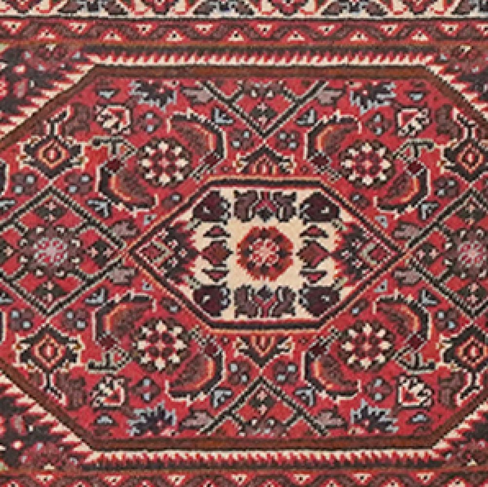 Bidjar Zandjan — Hand-knotted, 42x70 cm, Blue, 100% Virgin Wool | View 4