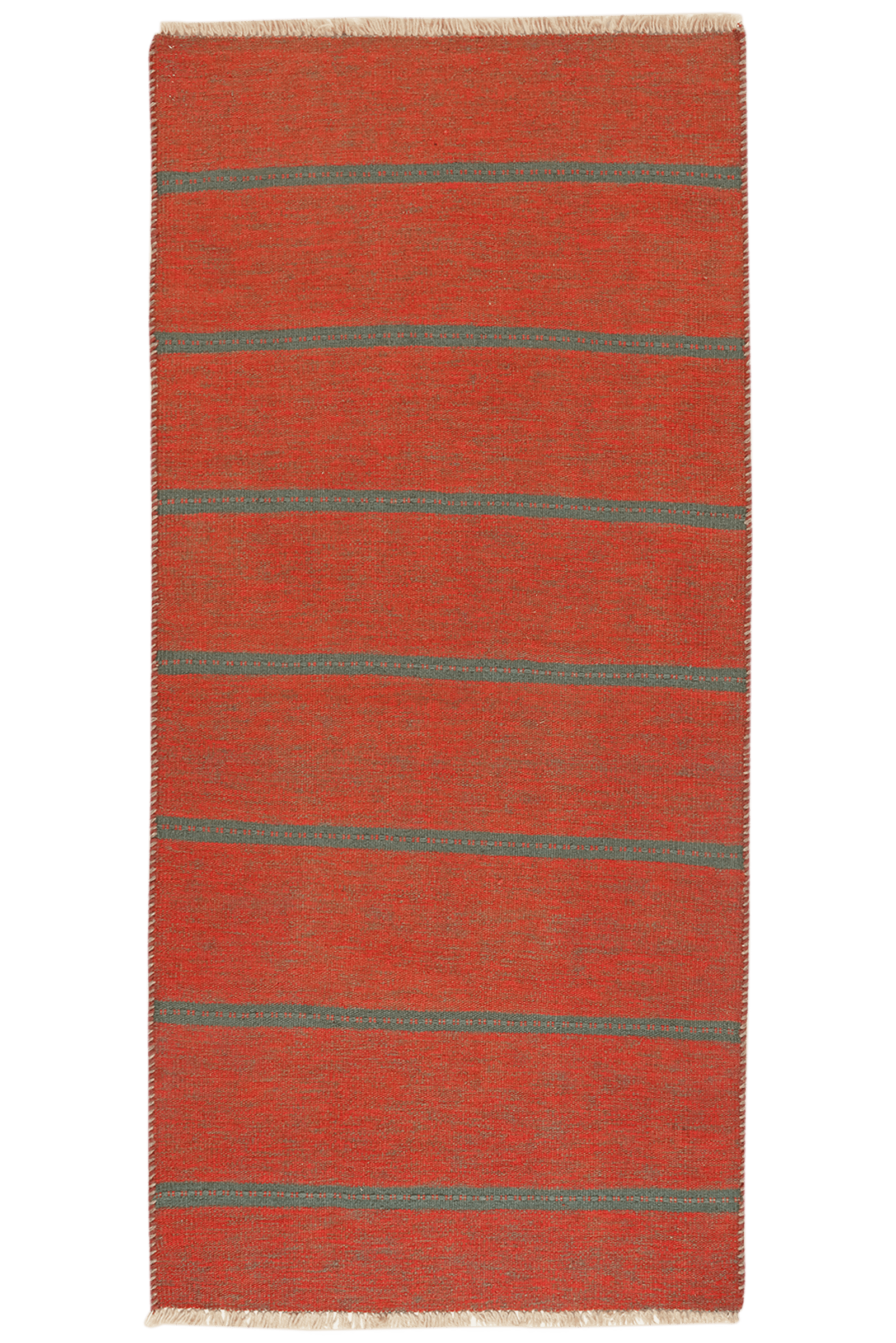 Kelim Gashgai — Handmade, 94x201 cm, Orange, 100% Virgin Wool | Main view