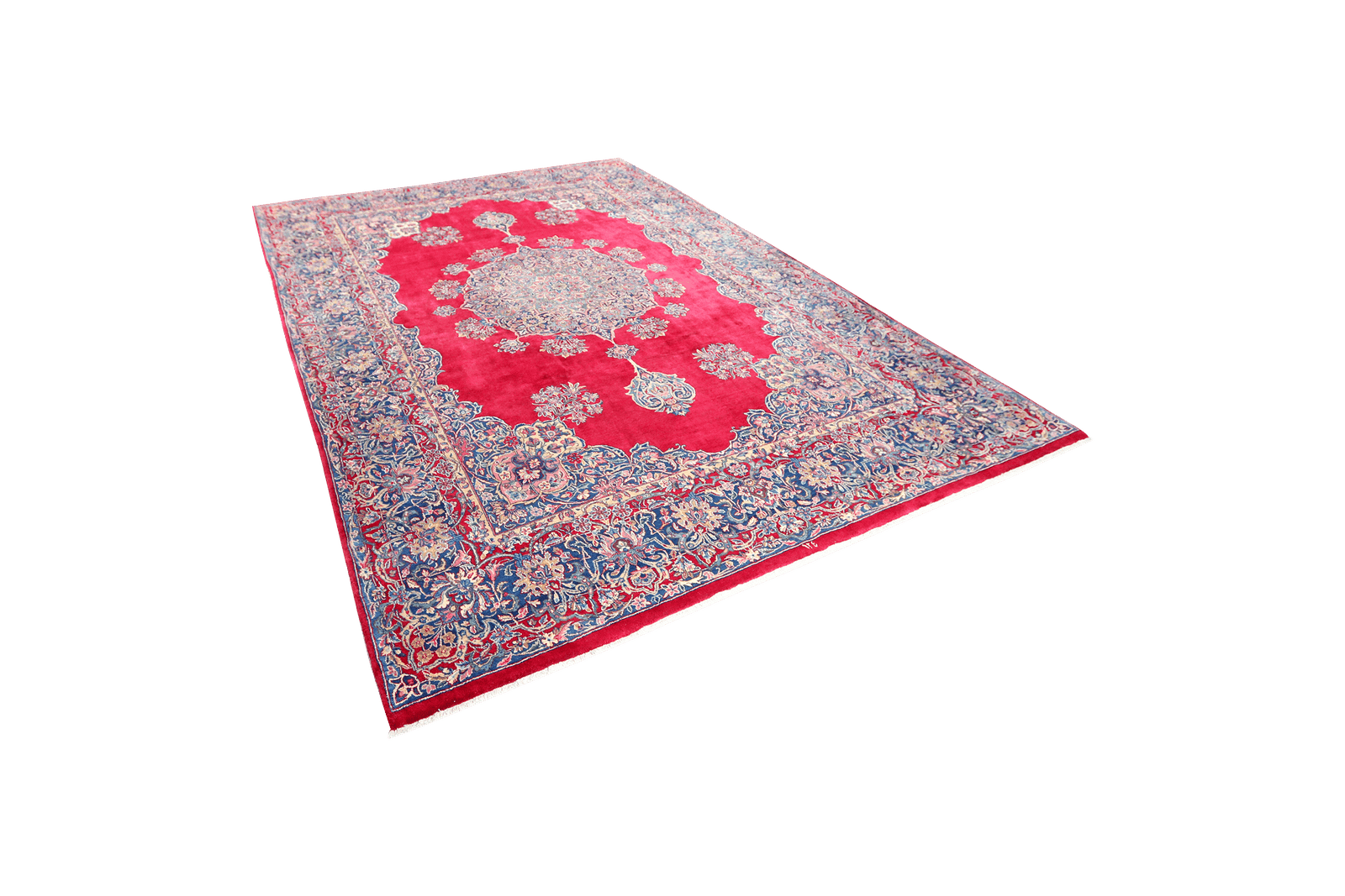 Kirman — Hand-knotted, 250x359 cm, Red, 100% Virgin Wool | View 5