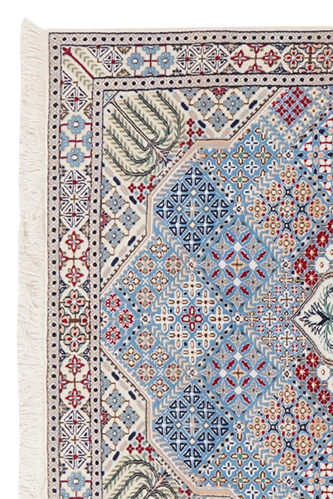 Nain 6La — Handgefertigt, 144x105 cm, Beige, 100% Virgin Wool | View 4