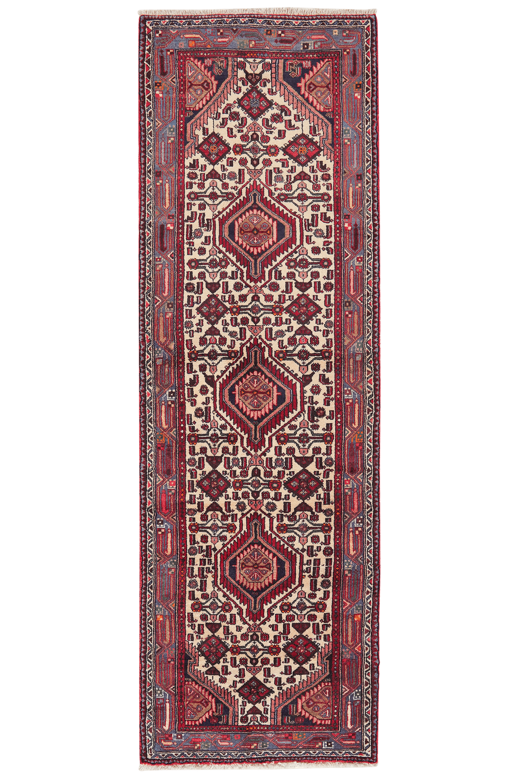 Assadabad — Hand-knotted, 78x243 cm, Beige, 100% Virgin Wool | Main view