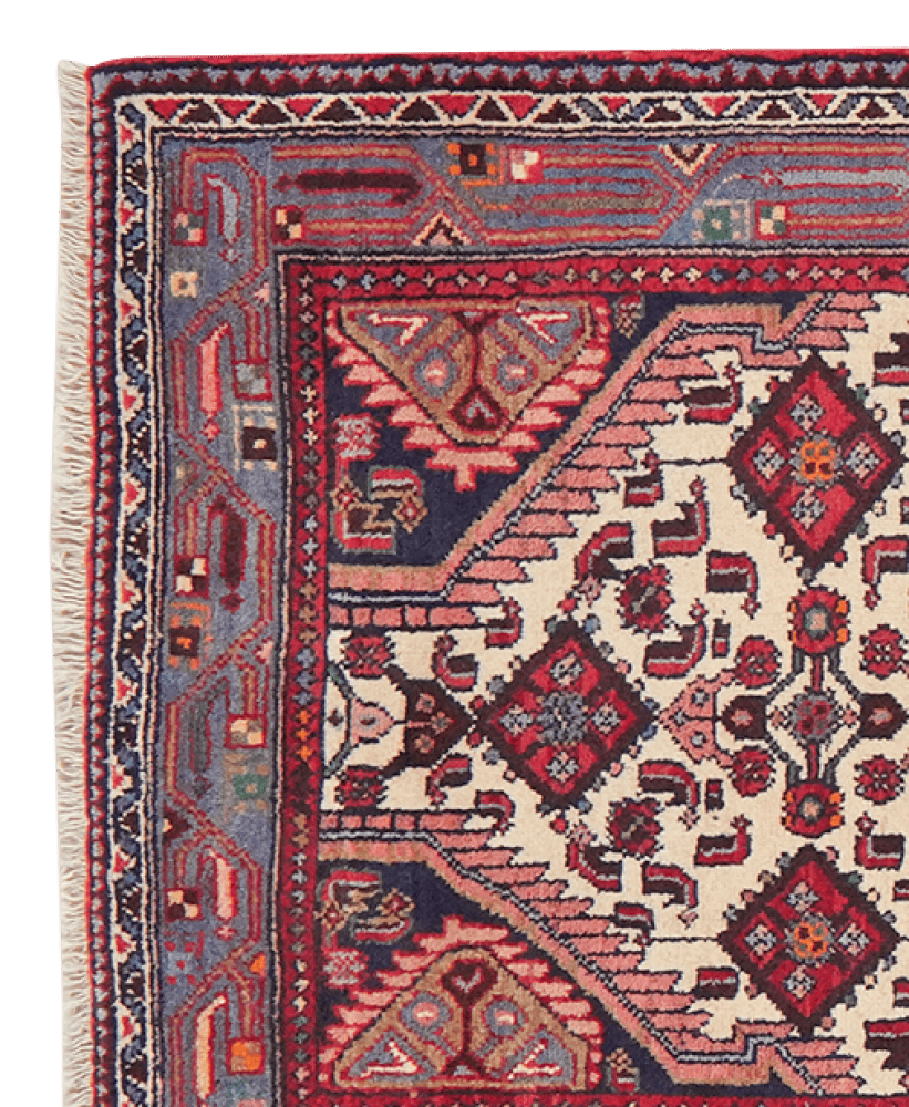 Assadabad — Hand-knotted, 78x243 cm, Beige, 100% Virgin Wool | View 3