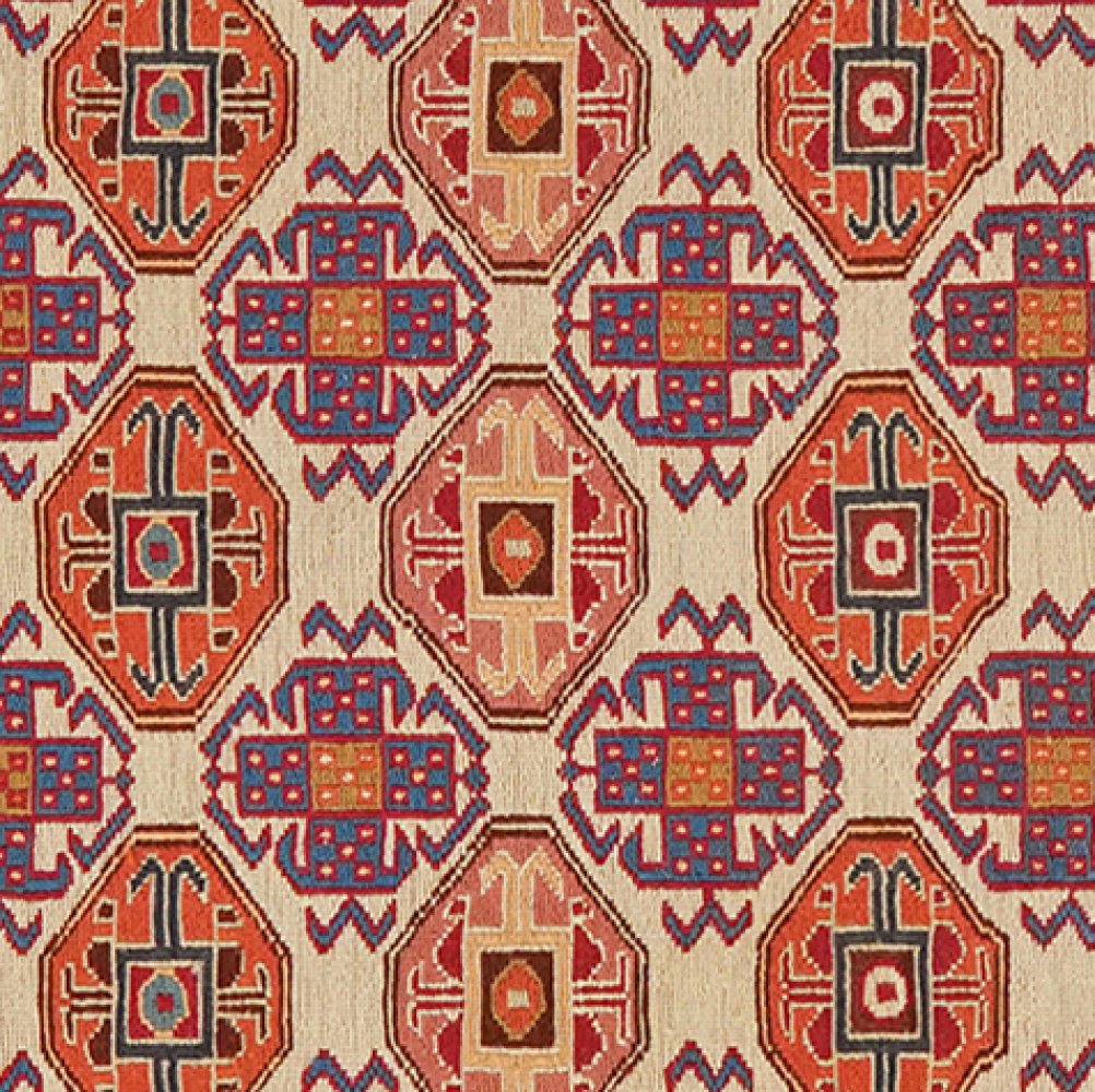 Sumak Shahsavan — Handmade, 80x95 cm, Beige, 100% Virgin Wool | View 4