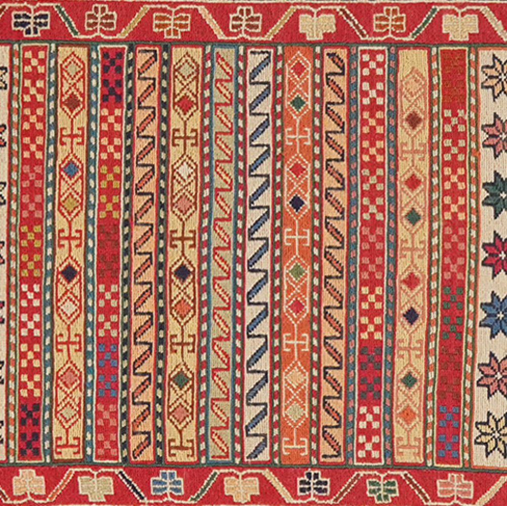 Sumak Shahsavan — Handgefertigt, 93x73 cm, Bunt, 100% Virgin Wool | View 5