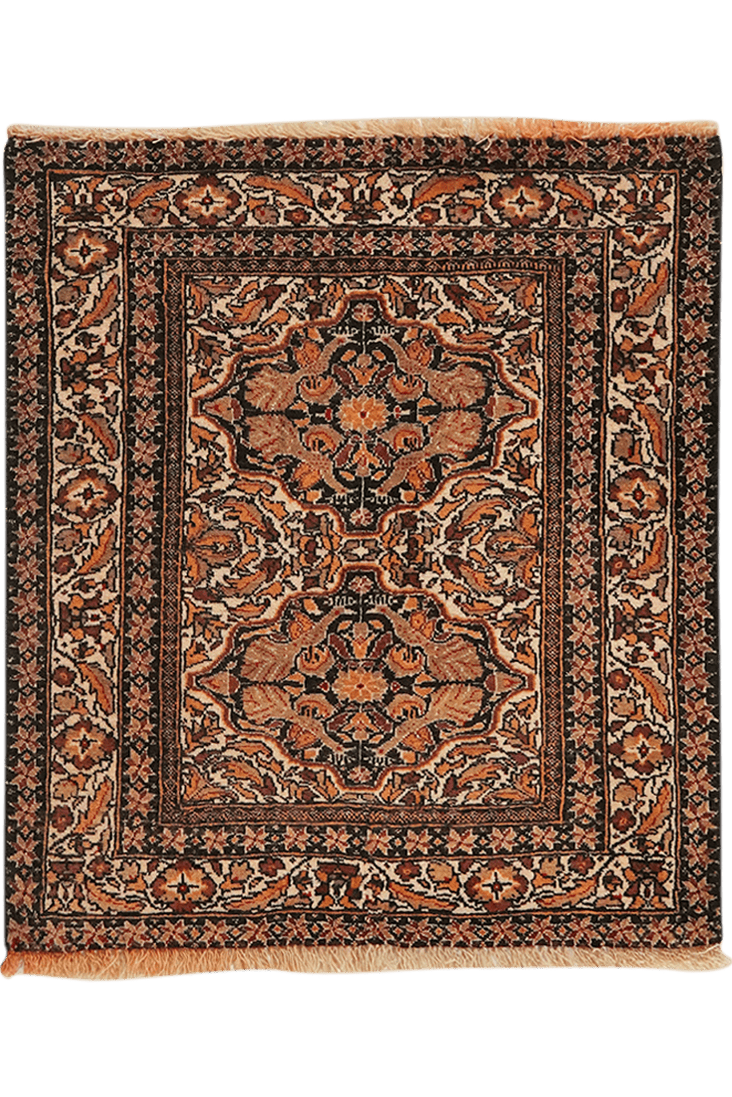 Belutch — Hand-knotted, 67x75 cm, Brown, 100% Virgin Wool | Main view