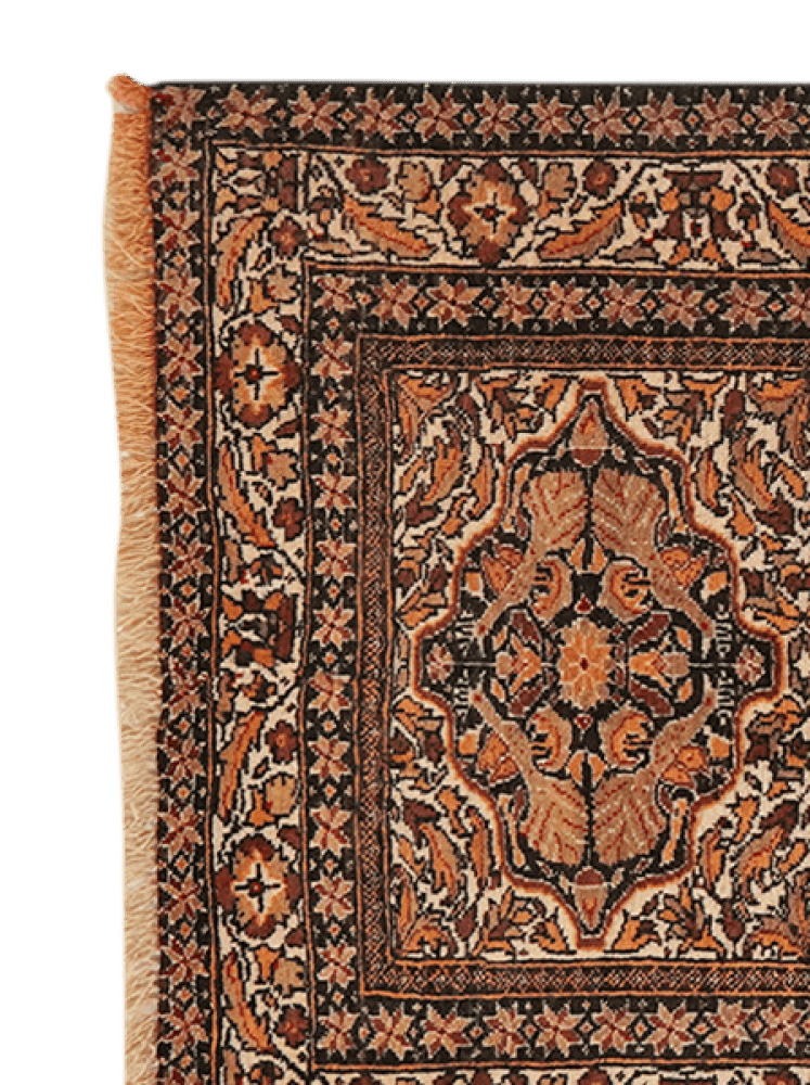 Belutch — Hand-knotted, 67x75 cm, Brown, 100% Virgin Wool | View 3