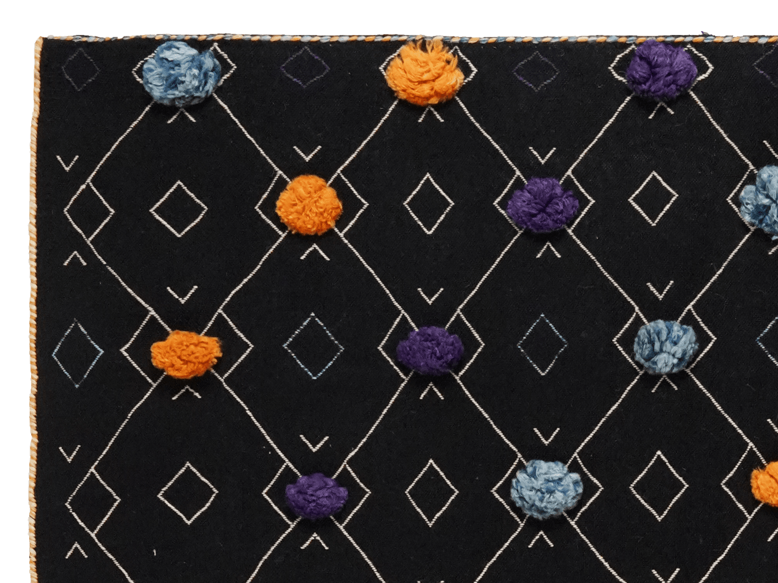Kelim Gashgai — Handmade, 136x221 cm, Black, 100% Virgin Wool | View 3