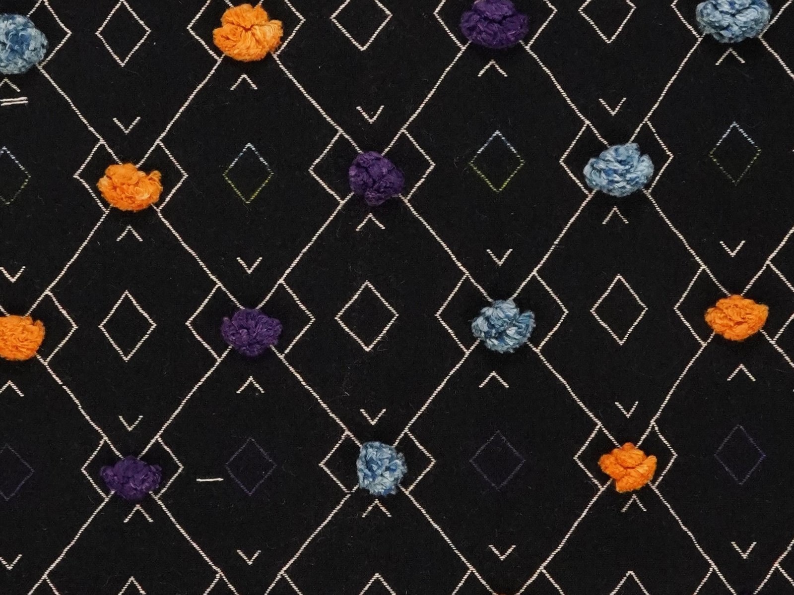 Kelim Gashgai — Handmade, 136x221 cm, Black, 100% Virgin Wool | View 4