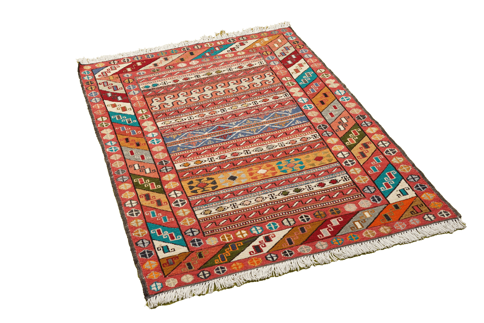 Sumak Shahsavan — Handmade, 72x99 cm, Multicolor, 100% Virgin Wool | View 4