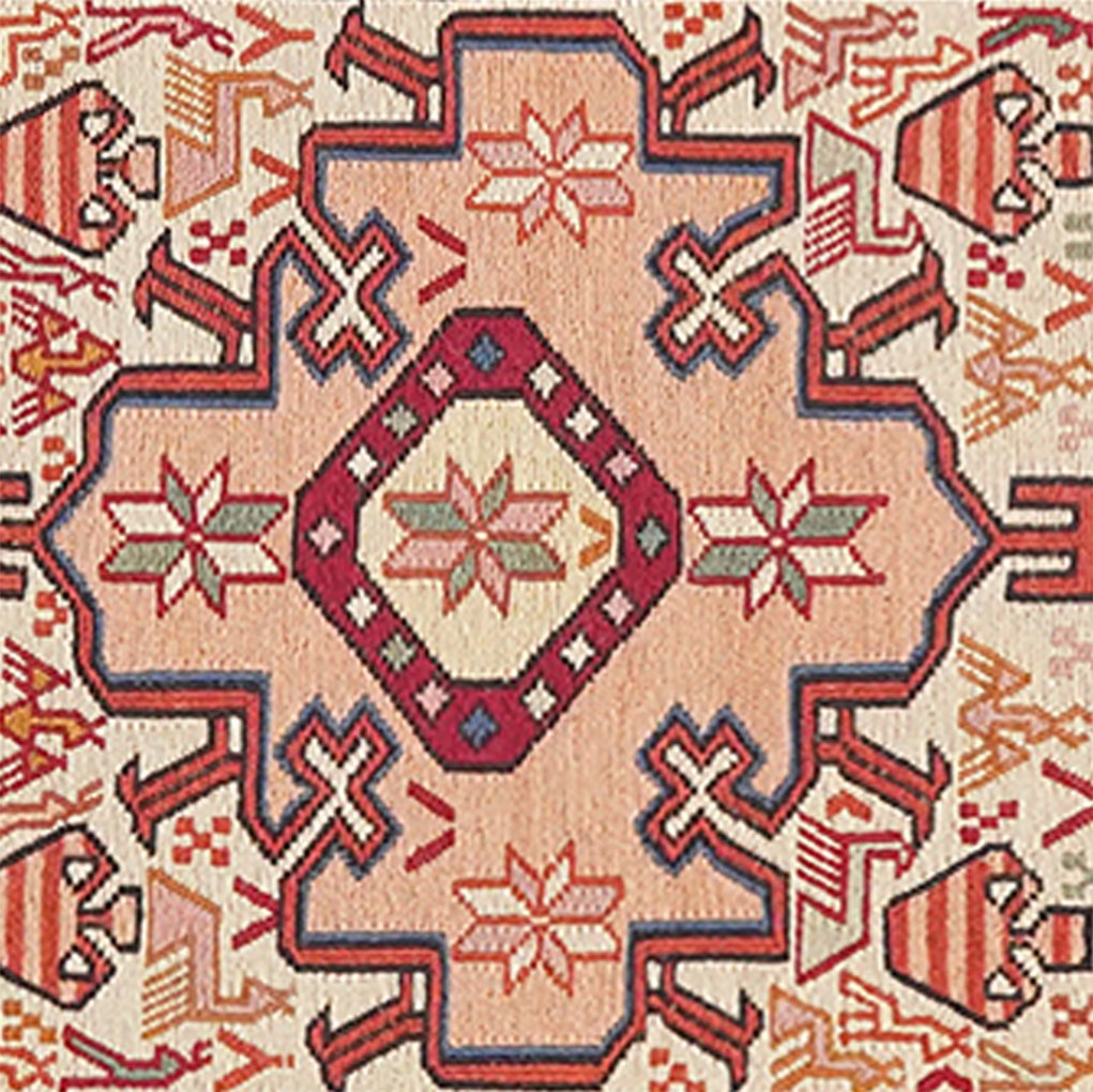 Sumak Shahsavan — Handmade, 76x100 cm, Beige, 100% Virgin Wool | View 4