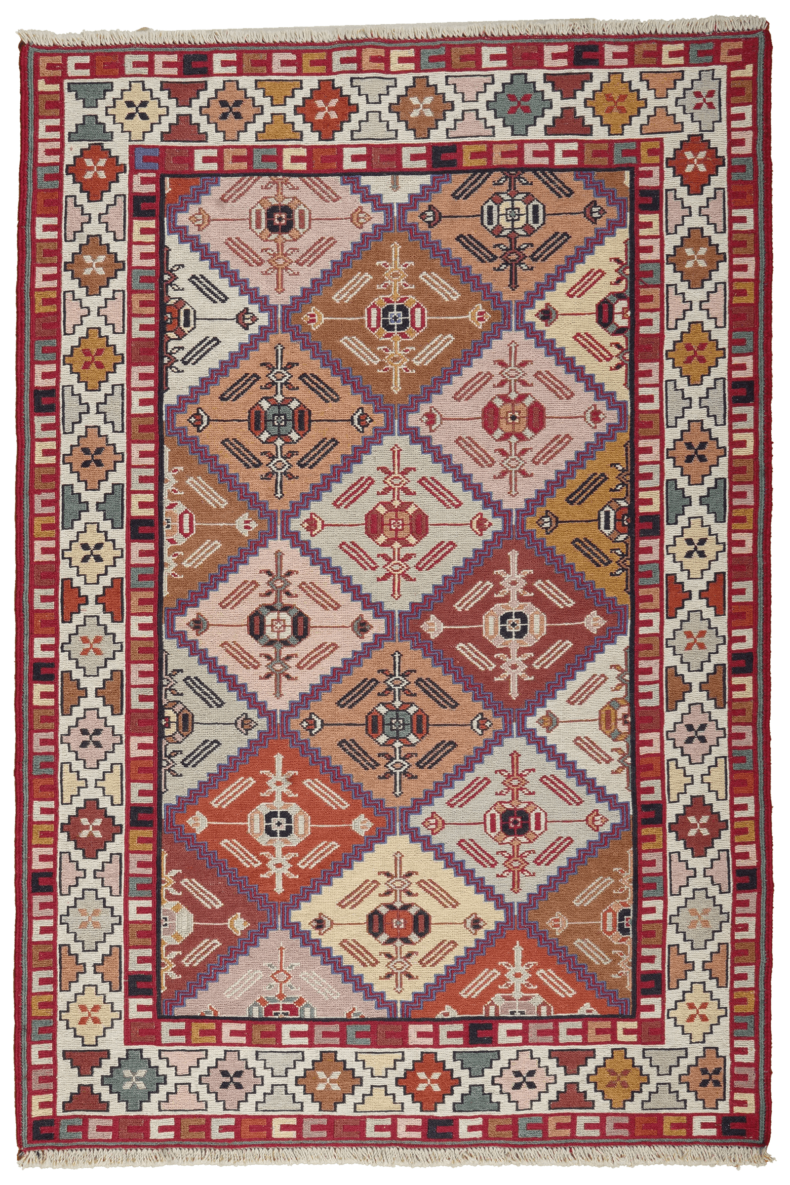 Sumak Shahsavan — Handmade, 102x152 cm, Multicolor, 100% Virgin Wool | Main view
