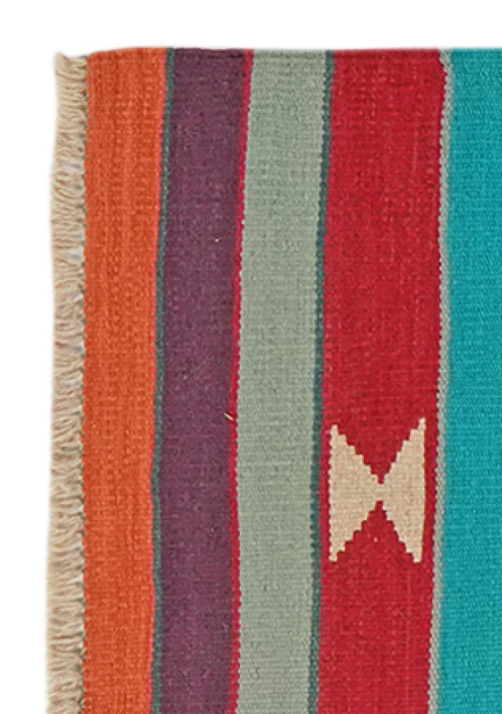 Kelim Gashgai — Handmade, 68x192 cm, Multicolor, 100% Virgin Wool | View 3