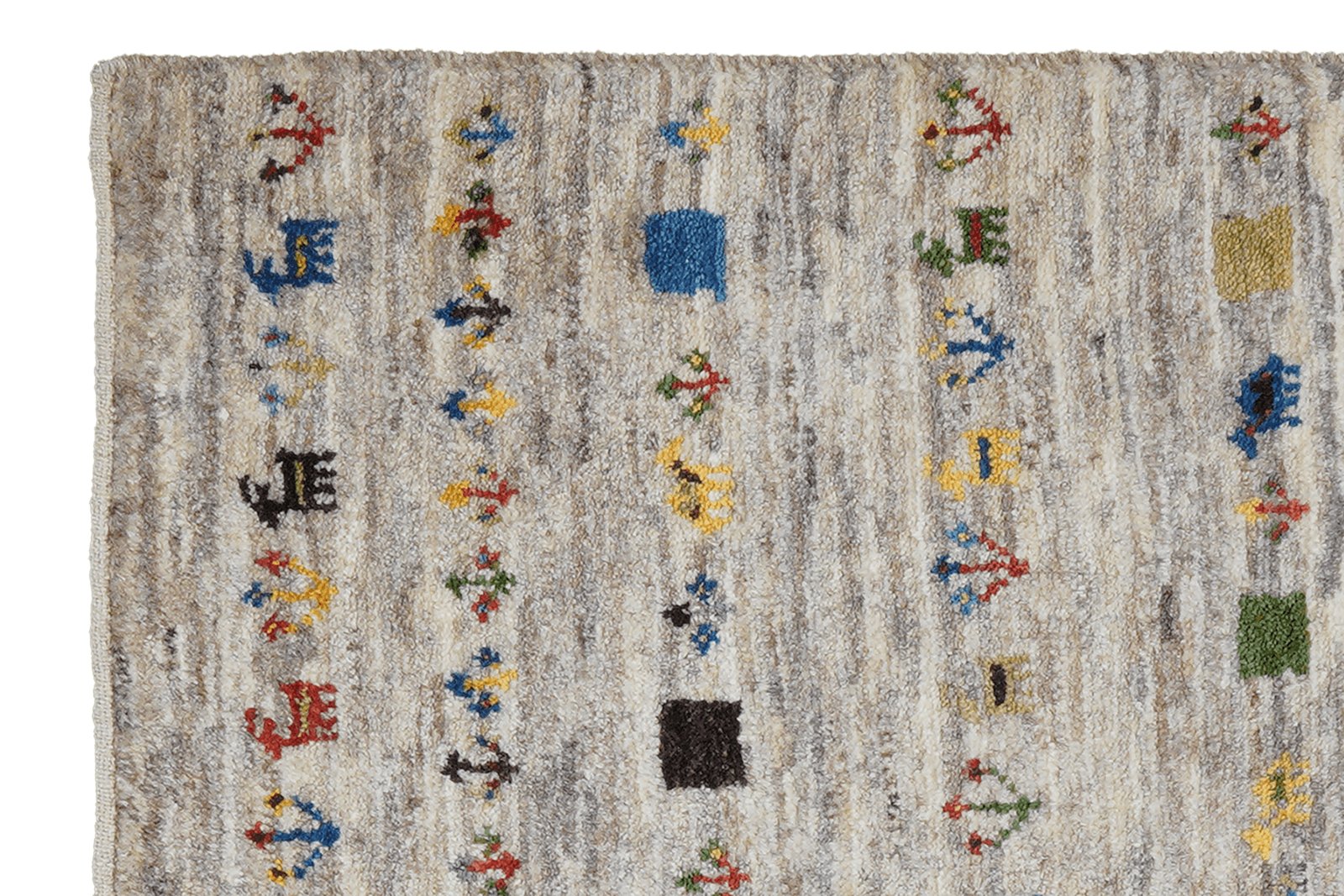 Gabbeh Sonnat — Hand-knotted, 60x90 cm, Beige, 100% Virgin Wool | View 3