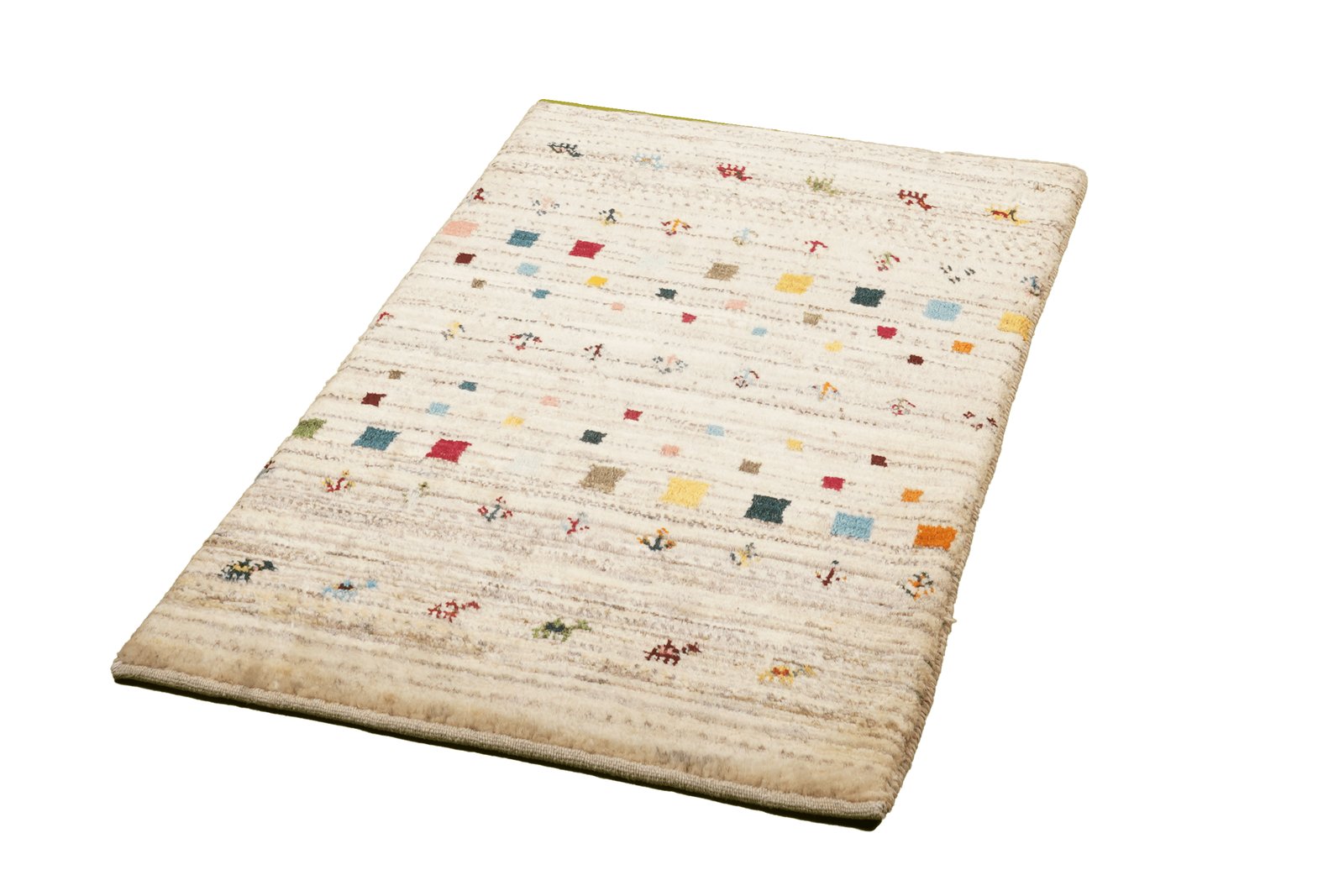 Gabbeh Sonnat — Hand-knotted, 60x92 cm, Beige, 100% Virgin Wool | View 4