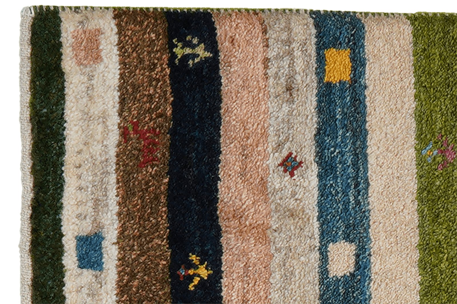 Gabbeh Sonnat — Hand-knotted, 61x93 cm, Multicolor, 100% Virgin Wool | View 3