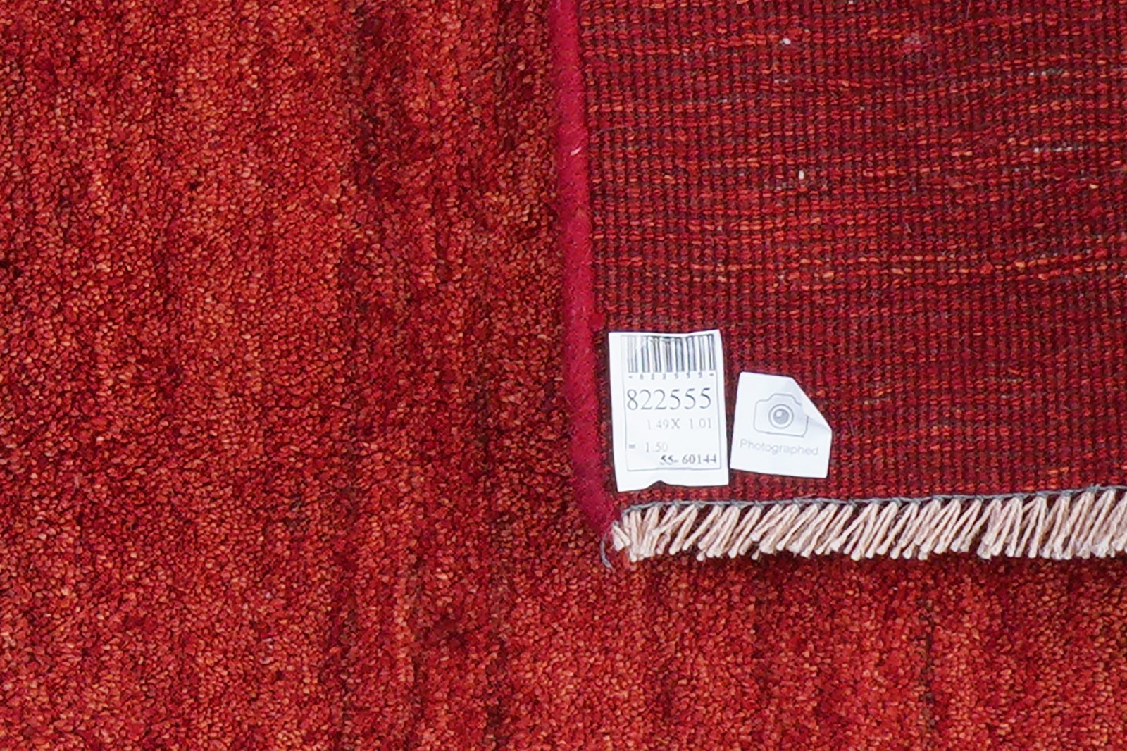 Gabbeh — Hand-knotted, 101x149 cm, Red, 100% Virgin Wool | View 6